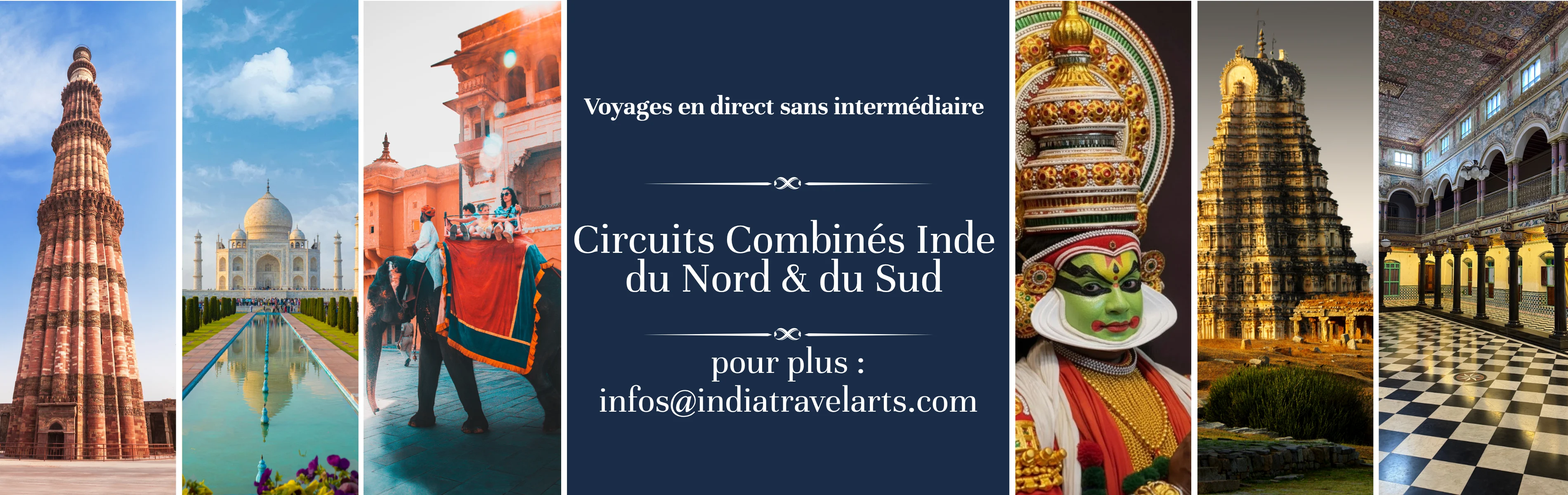 Les voyages Inde du nord & sud les circuits combines